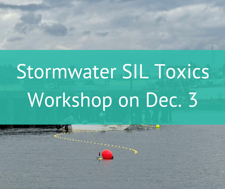 Stormwater SIL Toxics Workshop on December 3